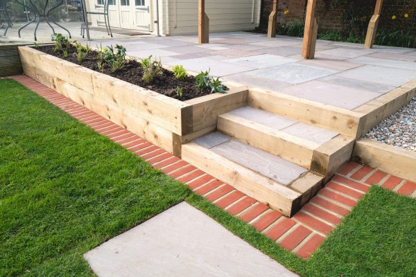 garden steps in st albans, hertfordshire