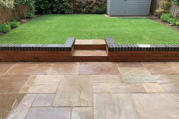 patio, steps and turf laid in st albans