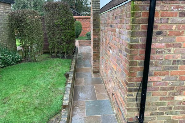 sandstone pathway laid in st albans